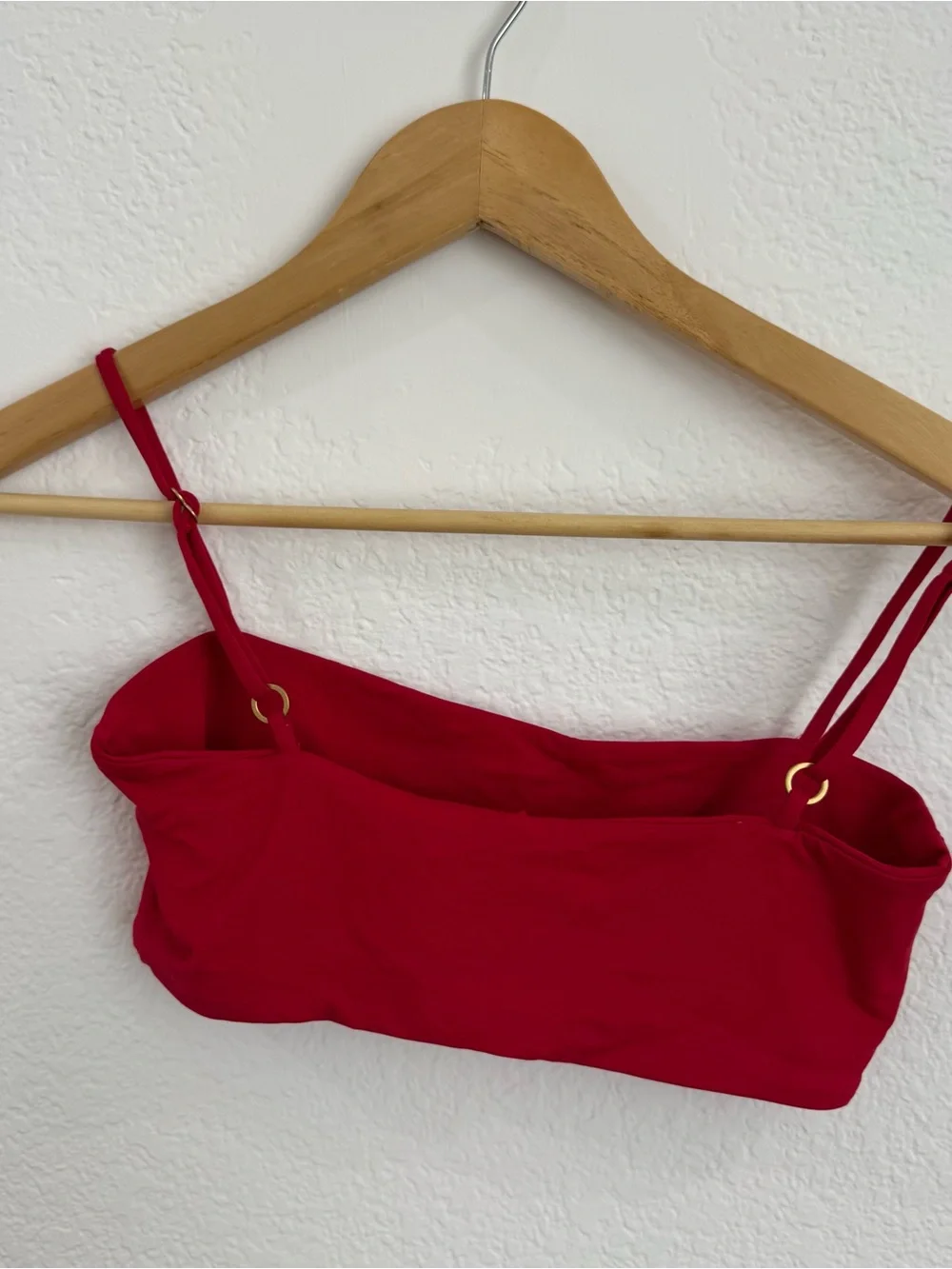 l*space Vibrant Red Swimwear Top and Bottom High Waisted